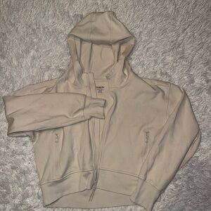 Kids Cream quarter zip up active  Hoodie